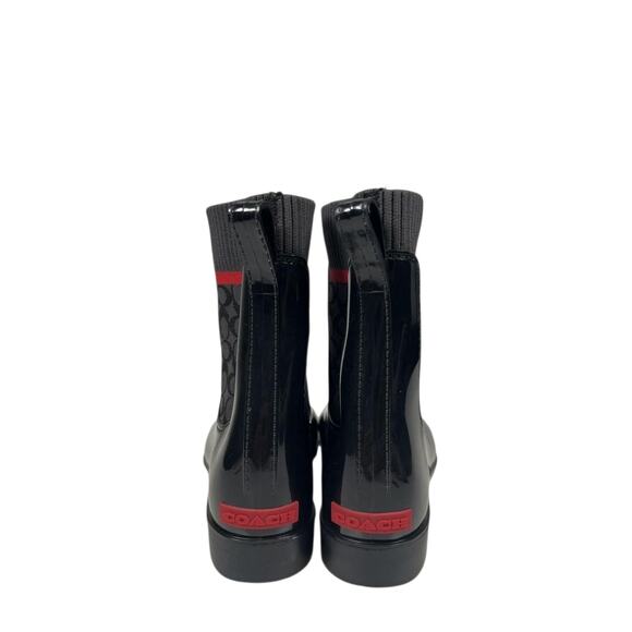 SOLD! DO NOT PURCHASE! Coach Black Rain Boots Size 10 New In Box - Picture 4 of 5